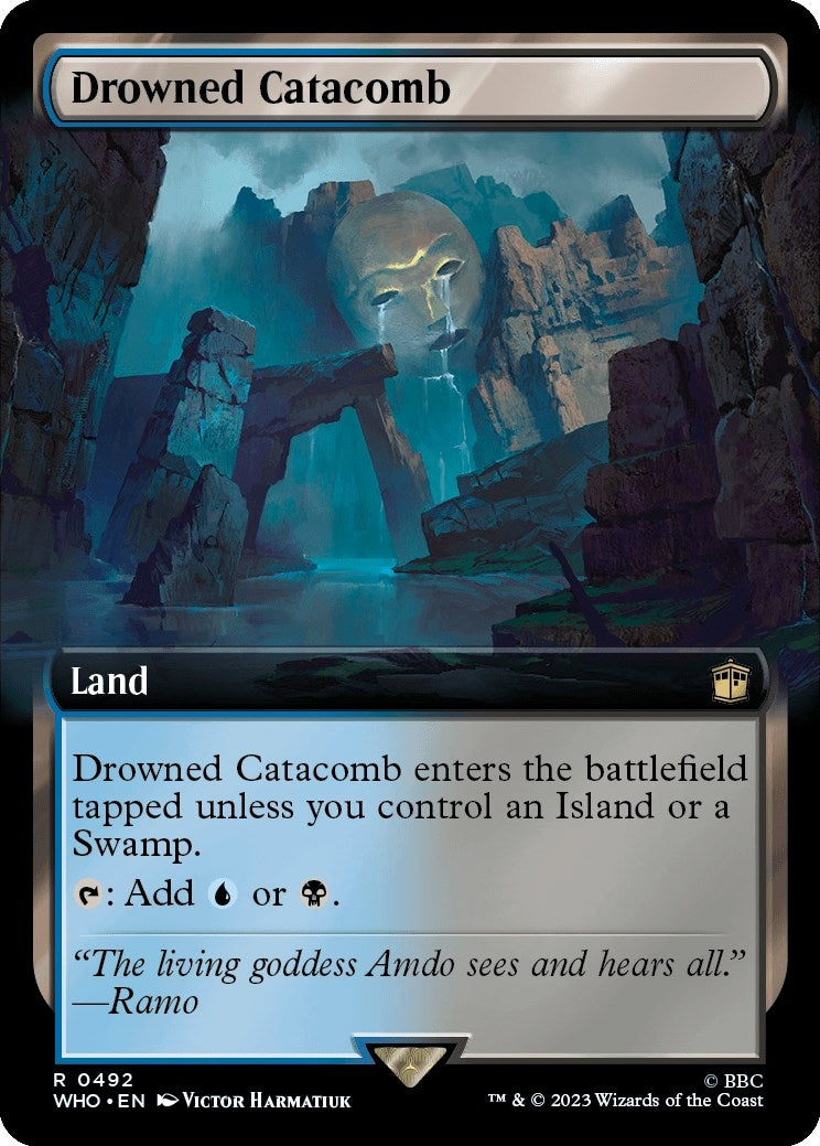Image for Drowned Catacomb (Extended Art) (492) (WHO) - Magic: The Gathering