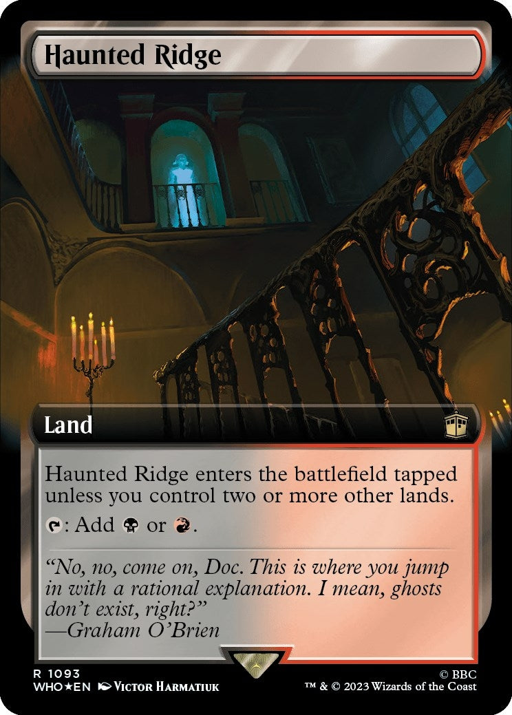 Image for Haunted Ridge (Extended Art) (Surge Foil) (1093) (WHO) - Magic: The Gathering
