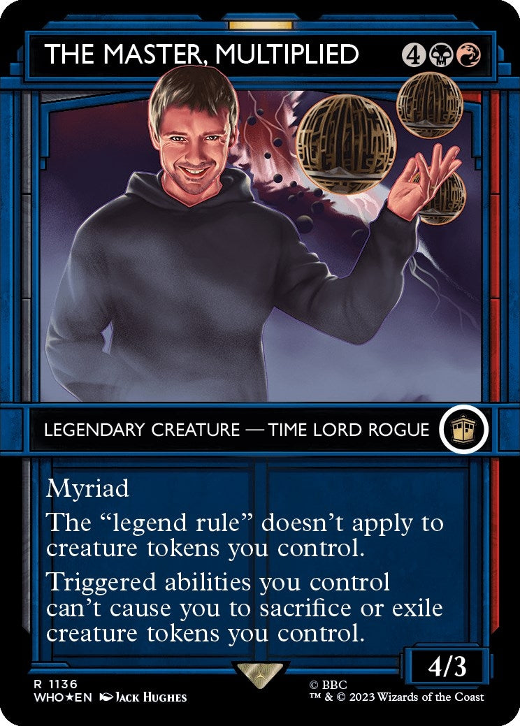 Image for The Master, Multiplied (Showcase) (Surge Foil) (1136) (WHO) - Magic: The Gathering