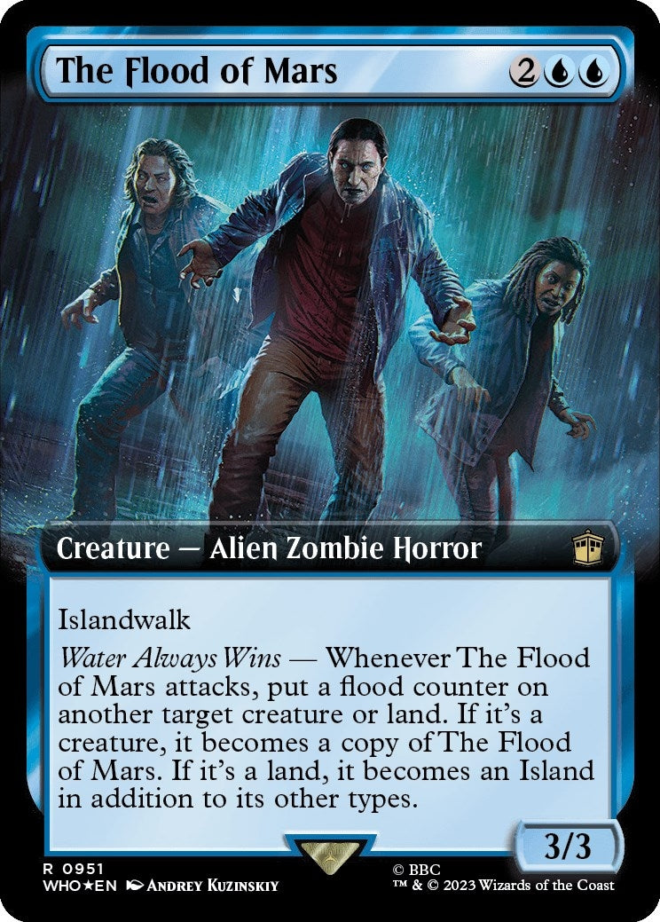 Image for The Flood of Mars (Extended Art) (Surge Foil) (951) (WHO) - Magic: The Gathering