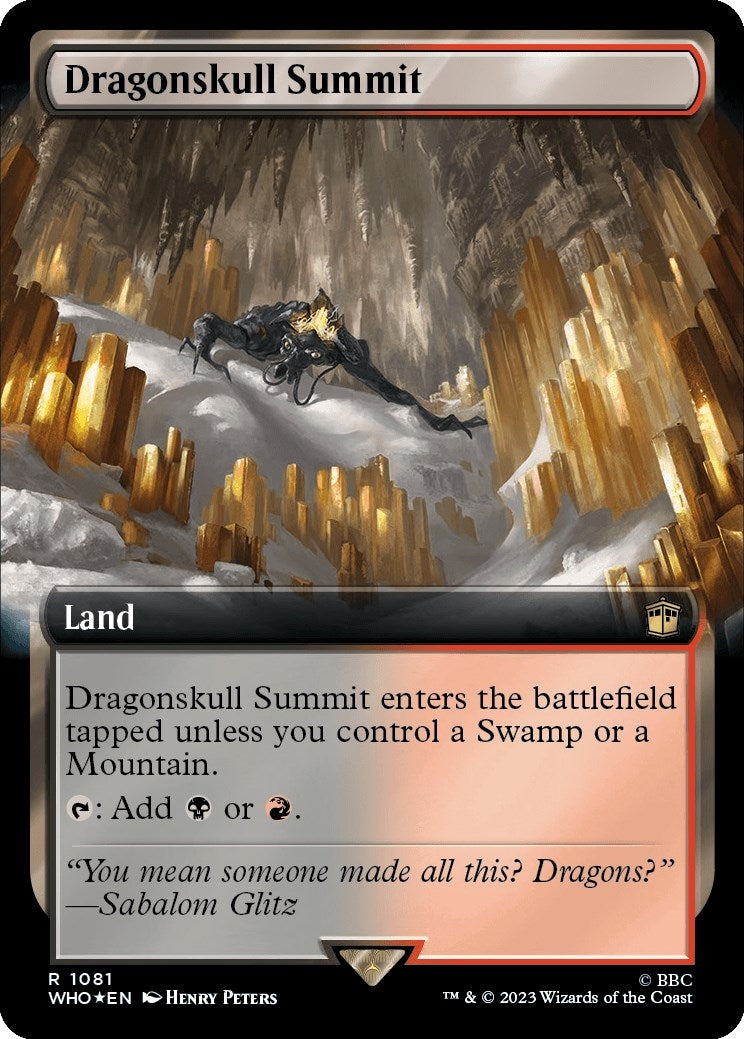 Image for Dragonskull Summit (Extended Art) (Surge Foil) (1081) (WHO) - Magic: The Gathering