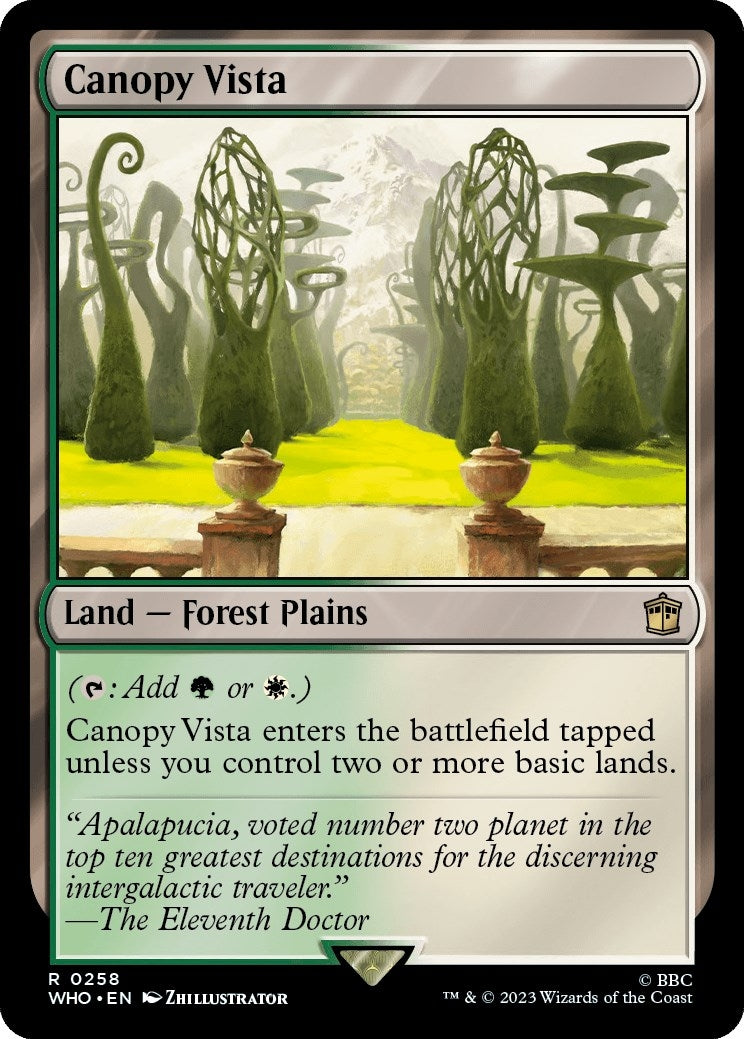 Image for Canopy Vista (258) (WHO) - Magic: The Gathering