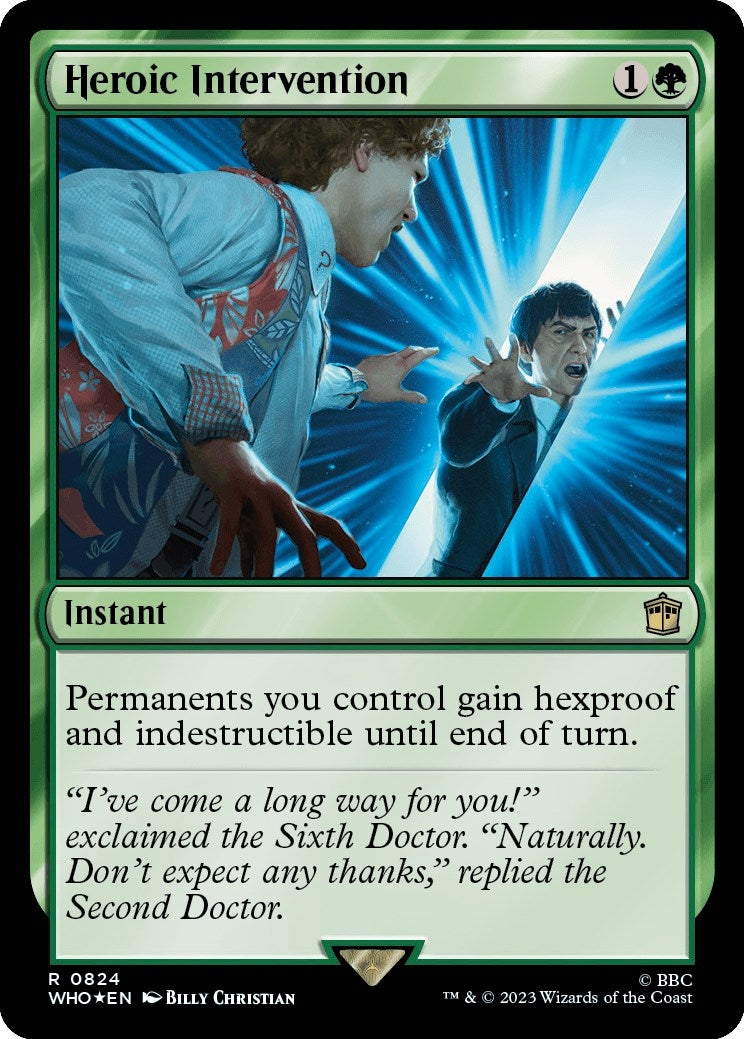 Image for Heroic Intervention (Surge Foil) (824) (WHO) - Magic: The Gathering