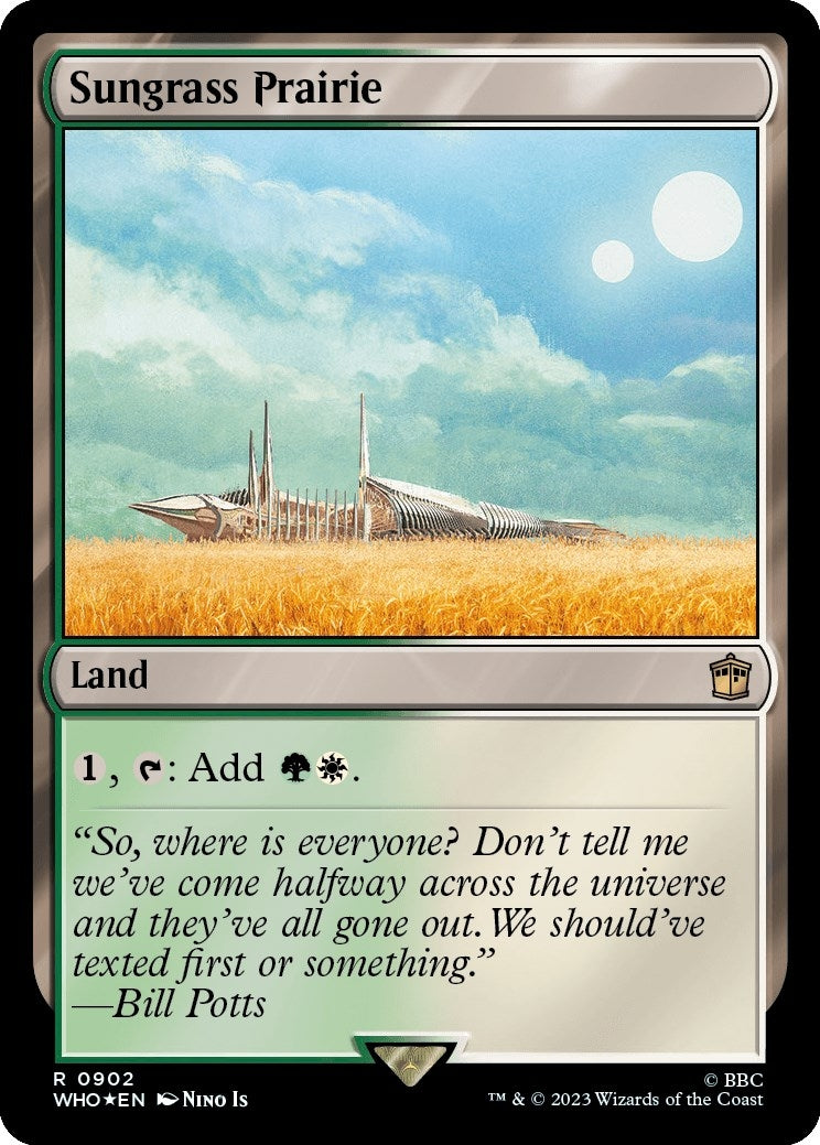 Image for Sungrass Prairie (Surge Foil) (902) (WHO) - Magic: The Gathering