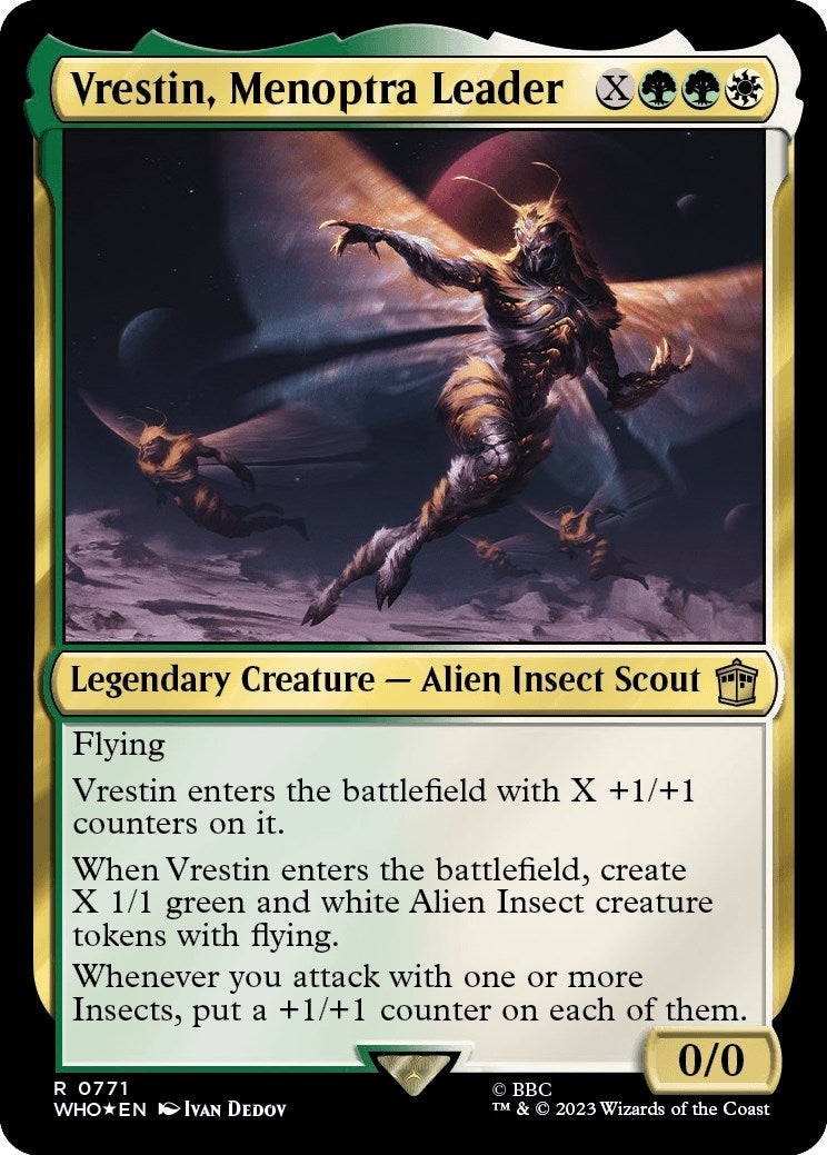 Image for Vrestin, Menoptra Leader (Surge Foil) (771) (WHO) - Magic: The Gathering