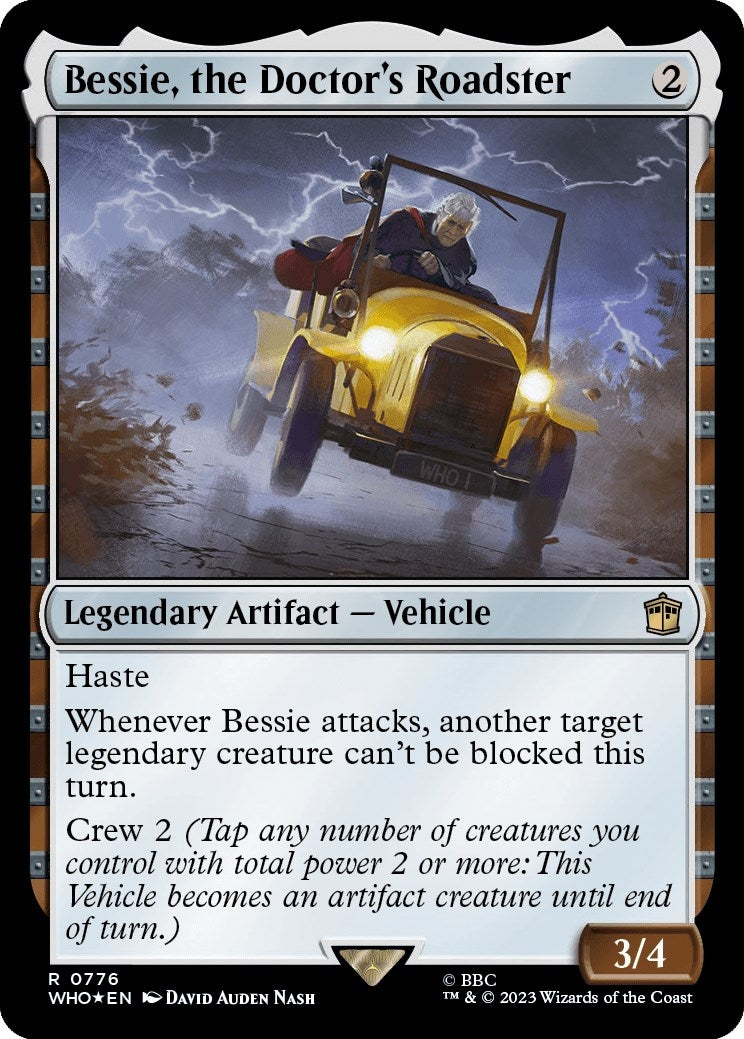 Image for Bessie, the Doctor's Roadster (Surge Foil) (776) (WHO) - Magic: The Gathering