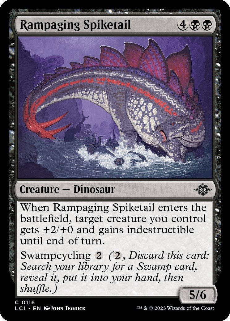 Image for Rampaging Spiketail (116) (LCI) - Magic: The Gathering