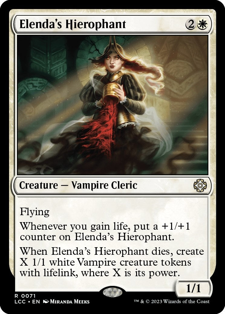 Image for Elenda's Hierophant (71) (LCC) - Magic: The Gathering