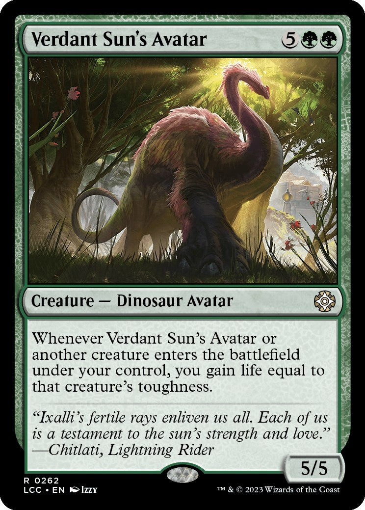 Image for Verdant Sun's Avatar (262) (LCC) - Magic: The Gathering