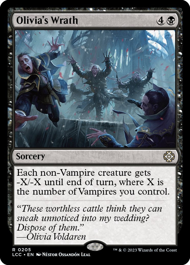 Image for Olivia's Wrath (205) (LCC) - Magic: The Gathering