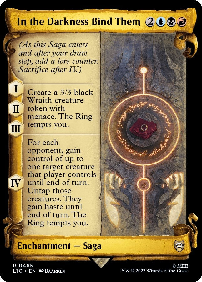 Image for In the Darkness Bind Them (Showcase Scrolls) (465) (LTC) - Magic: The Gathering