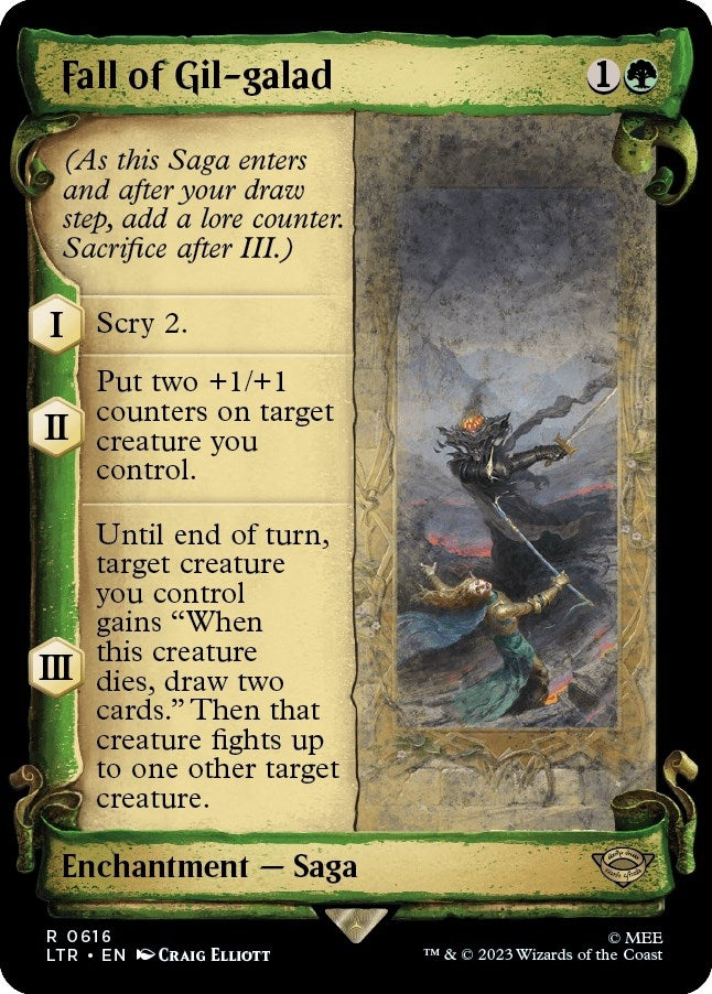 Image for Fall of Gil-galad (Showcase Scrolls) (616) (LTR) - Magic: The Gathering