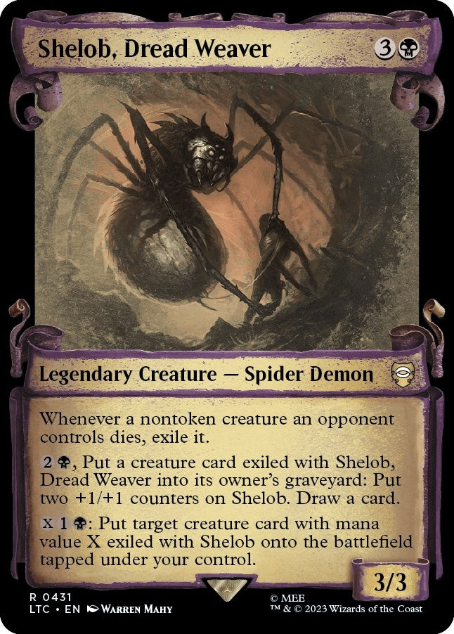 Image for Shelob, Dread Weaver (Showcase Scrolls) (431) (LTC) - Magic: The Gathering