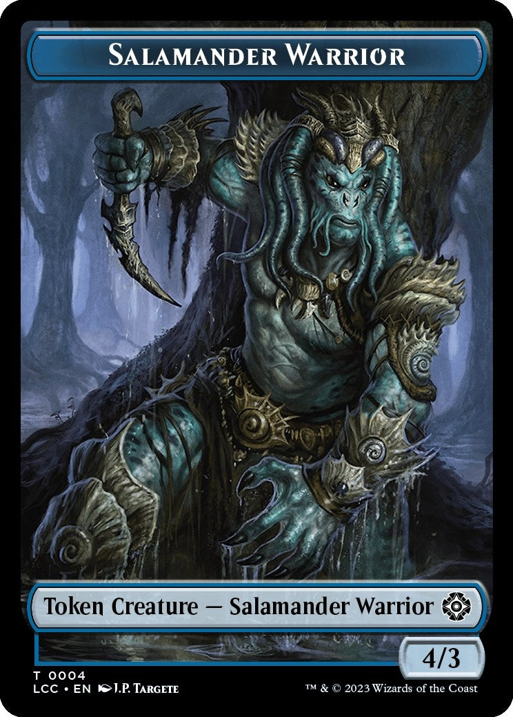 Image for Salamander Warrior // Shapeshifter Double-Sided Token (4 // 1) (LCC) - Magic: The Gathering