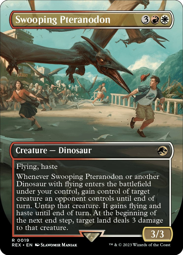 Image for Swooping Pteranodon (Borderless) (19) (REX) - Magic: The Gathering