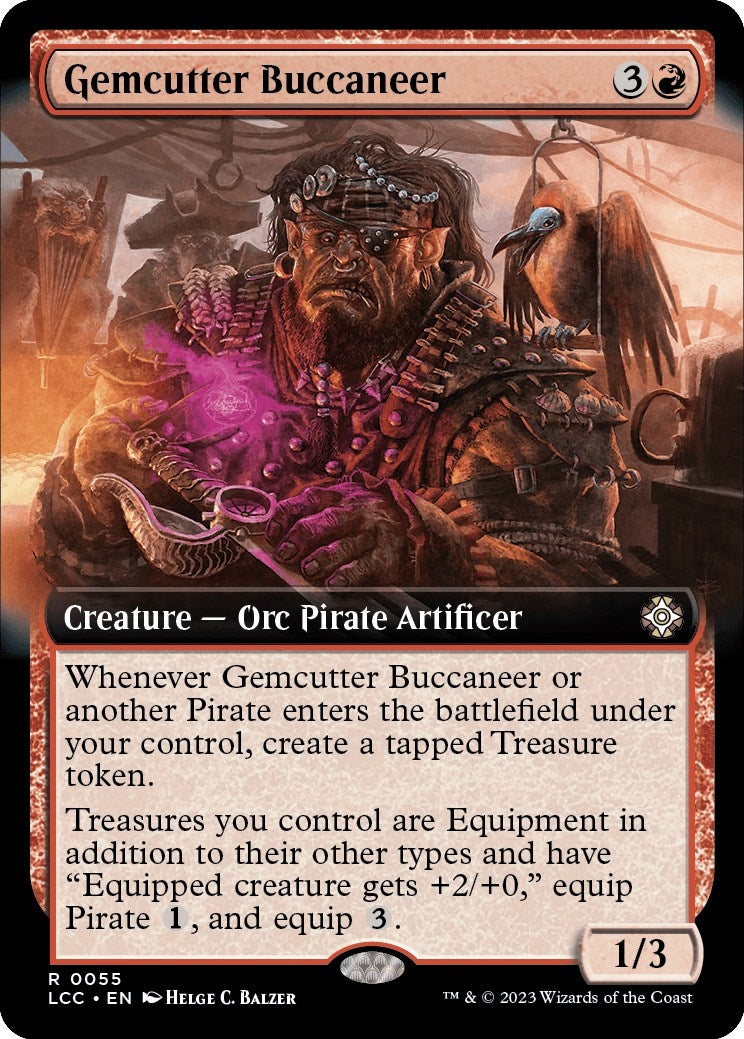 Image for Gemcutter Buccaneer (Extended Art) (55) (LCC) - Magic: The Gathering
