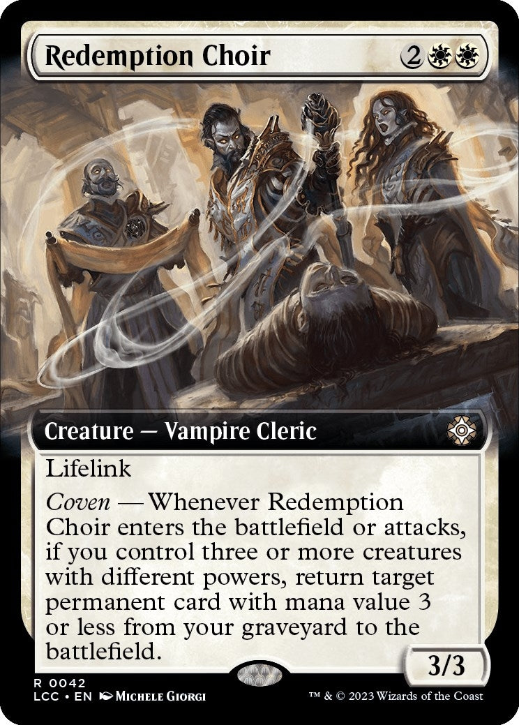 Image for Redemption Choir (Extended Art) (42) (LCC) - Magic: The Gathering