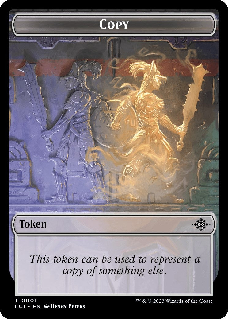 Image for Copy // Dinosaur (0001) Double-Sided Token (1 // 1) (LCI) - Magic: The Gathering