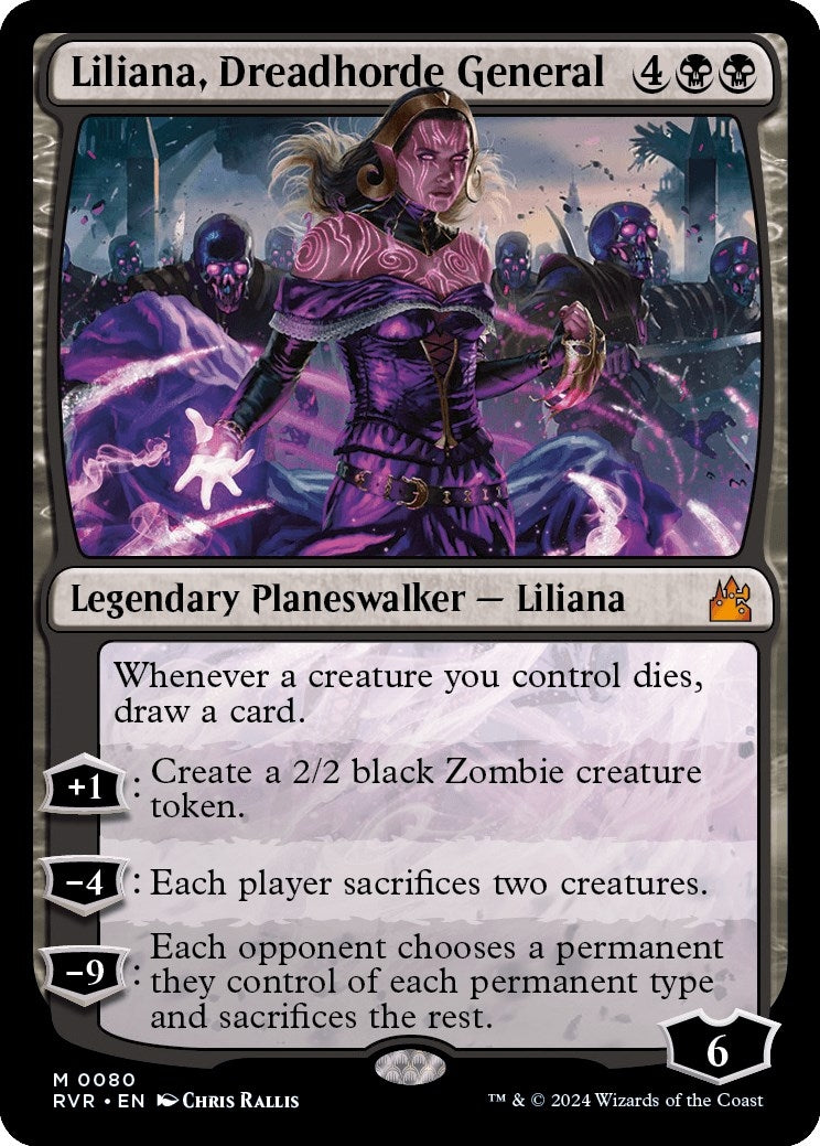 Image for Liliana, Dreadhorde General (80) (RVR) - Magic: The Gathering