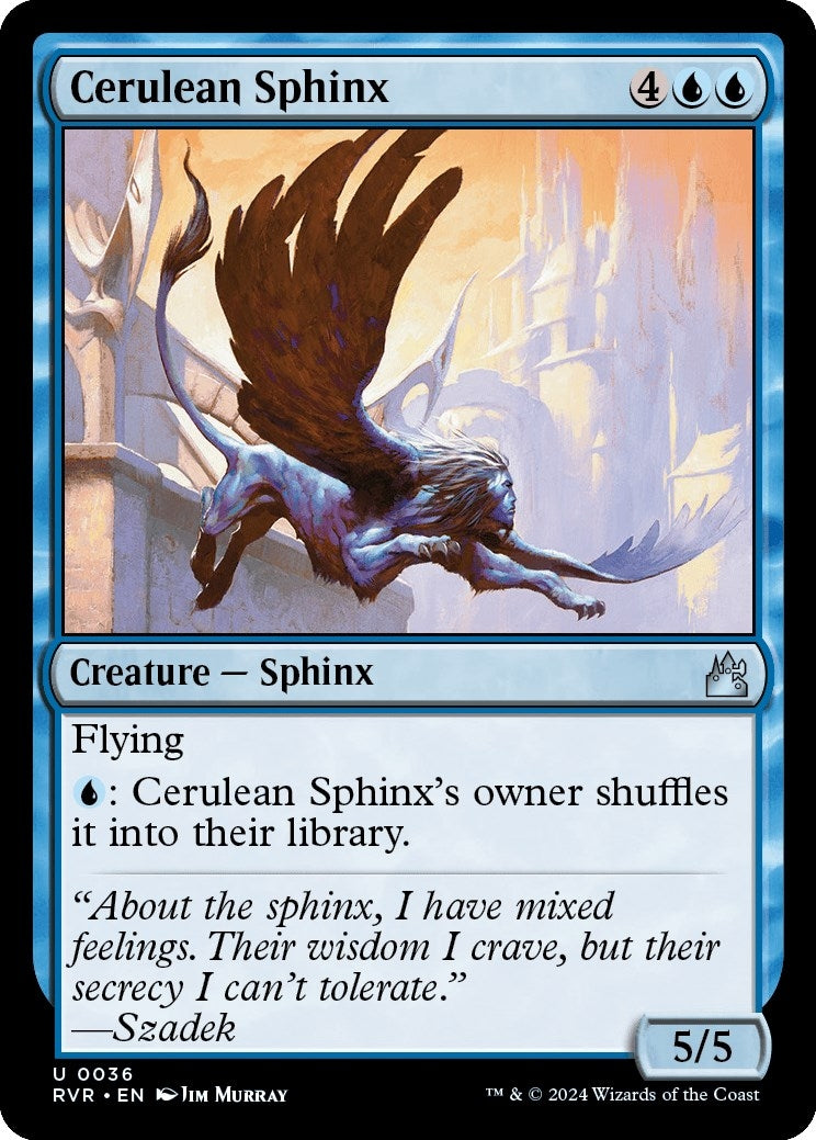 Image for Cerulean Sphinx (36) (RVR) - Magic: The Gathering