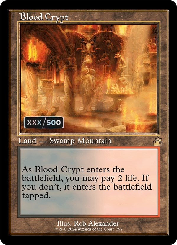 Image for Blood Crypt (Retro Frame) (Serial Numbered) (397) (RVR) - Magic: The Gathering