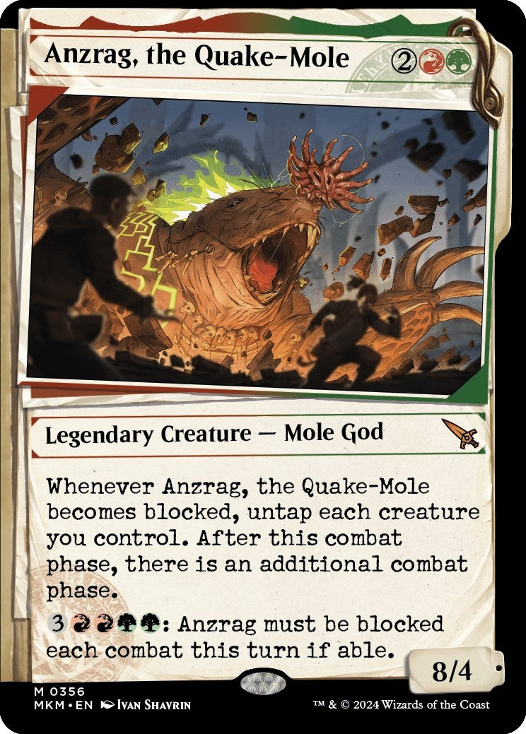 Image for Anzrag, the Quake-Mole (Showcase) (356) (MKM) - Magic: The Gathering