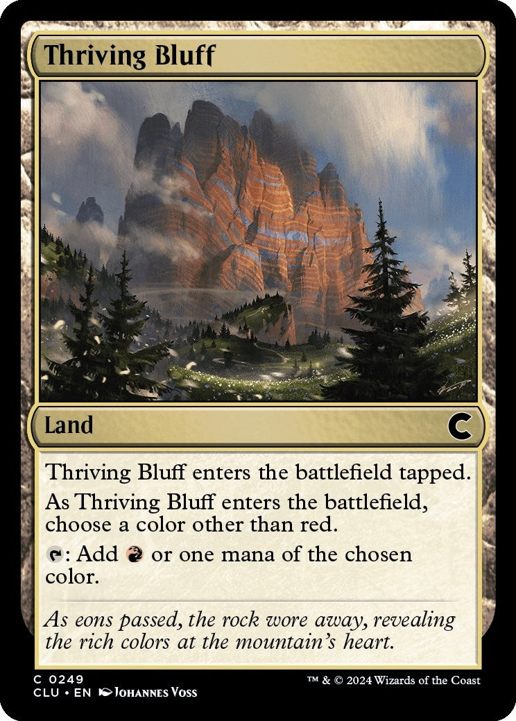 Image for Thriving Bluff (249) (CLU) - Magic: The Gathering