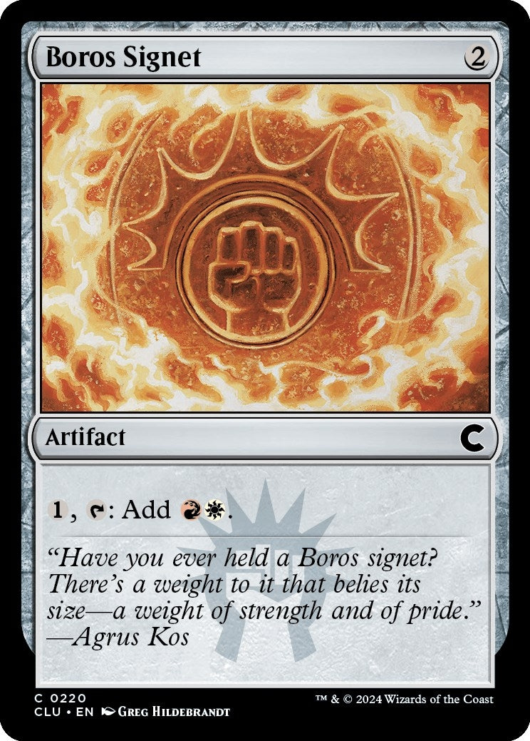 Image for Boros Signet (220) (CLU) - Magic: The Gathering
