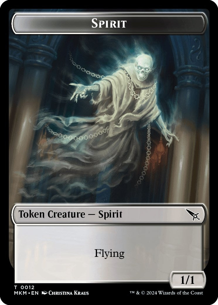 Image for Spirit Token (12) (MKM) - Magic: The Gathering
