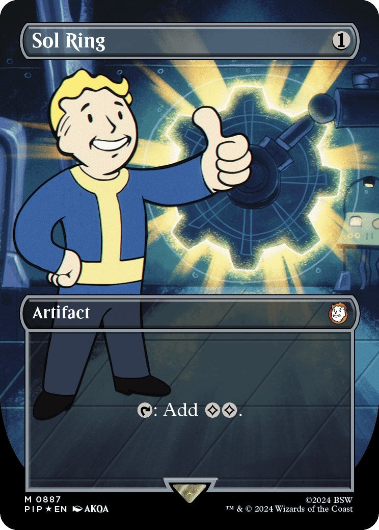 Image for Sol Ring (Borderless) (Surge Foil) (887) (PIP) - Magic: The Gathering