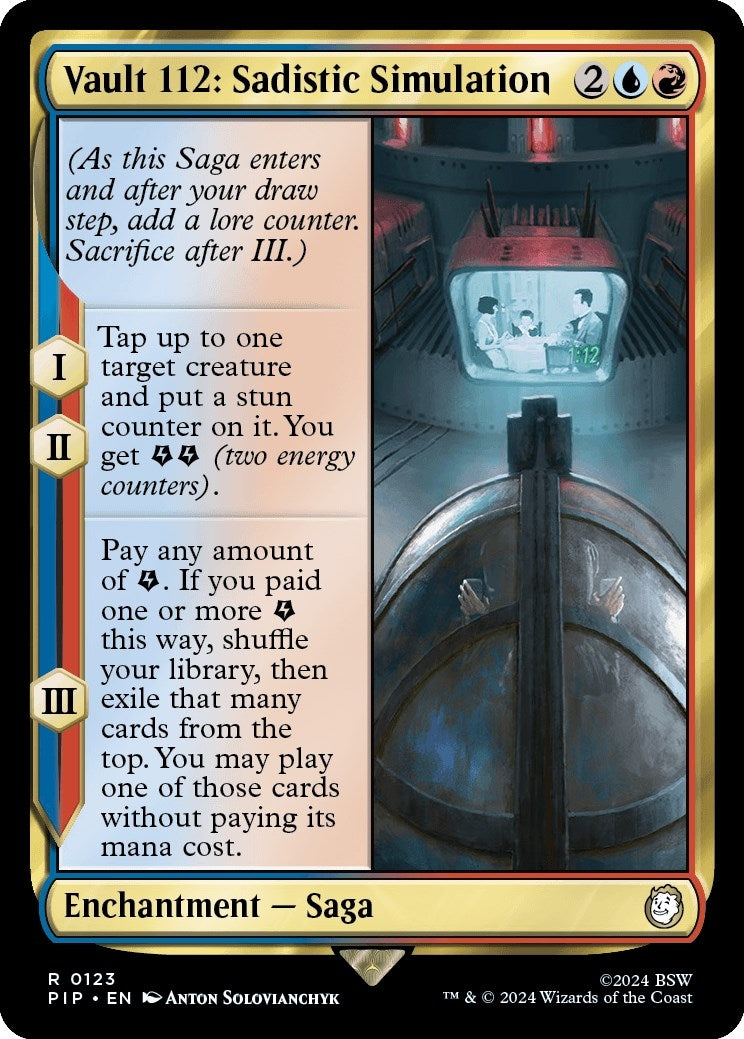 Image for Vault 112: Sadistic Simulation (123) (PIP) - Magic: The Gathering