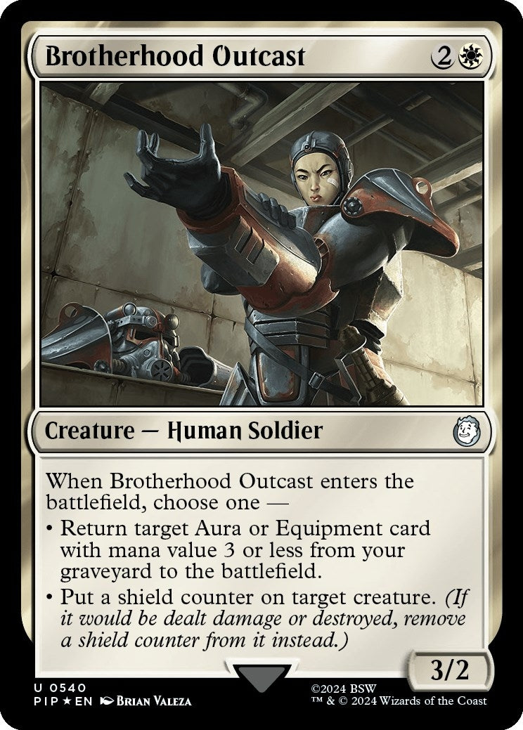 Image for Brotherhood Outcast (Surge Foil) (540) (PIP) - Magic: The Gathering