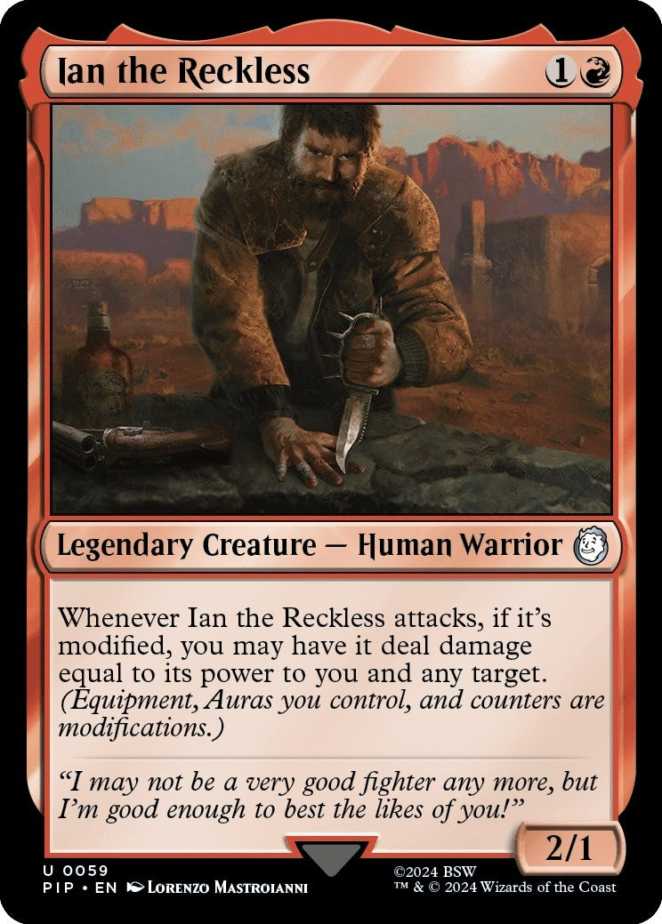 Image for Ian the Reckless (59) (PIP) - Magic: The Gathering