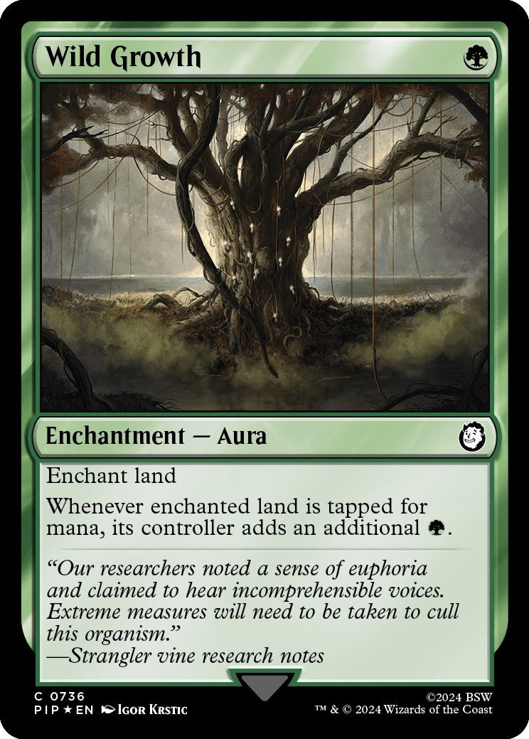 Image for Wild Growth (Surge Foil) (736) (PIP) - Magic: The Gathering
