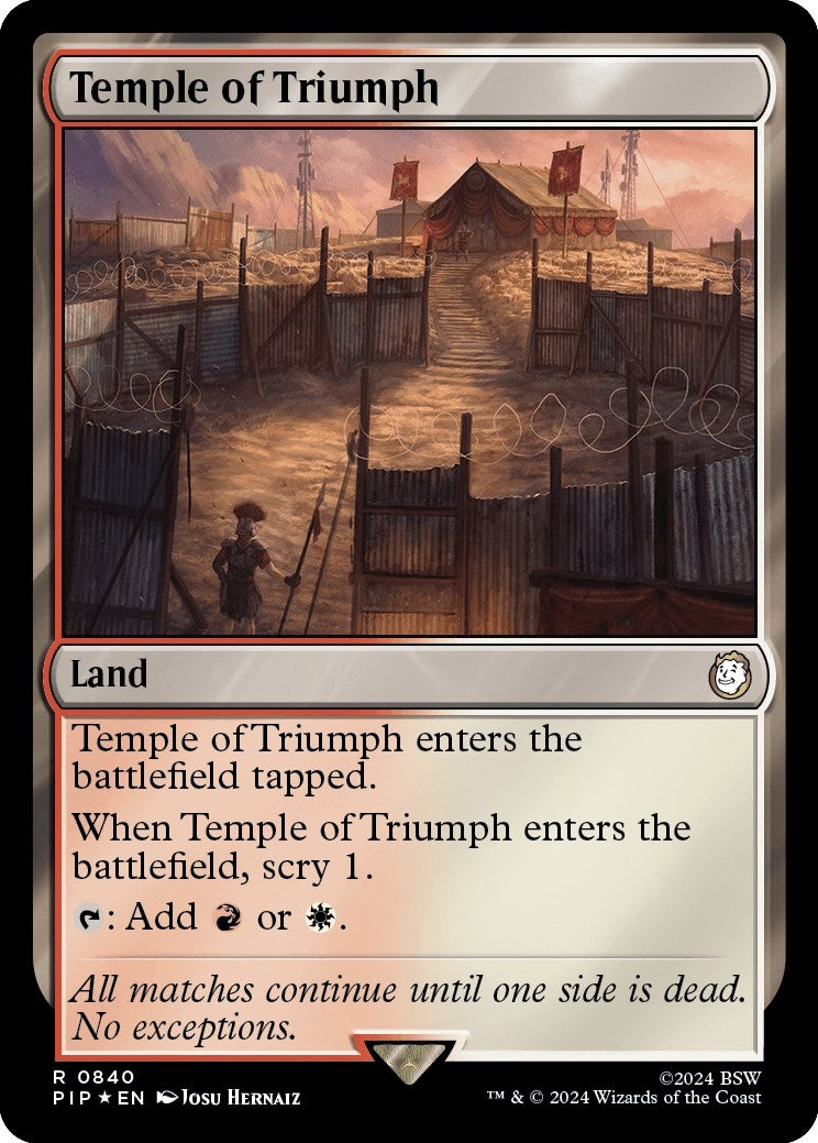 Image for Temple of Triumph (Surge Foil) (840) (PIP) - Magic: The Gathering