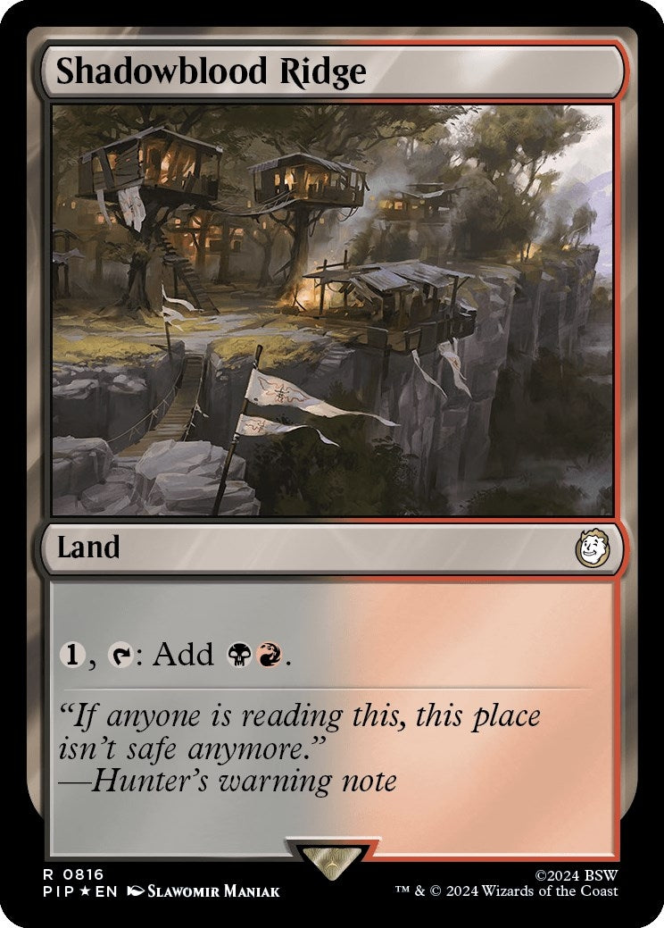 Image for Shadowblood Ridge (Surge Foil) (816) (PIP) - Magic: The Gathering