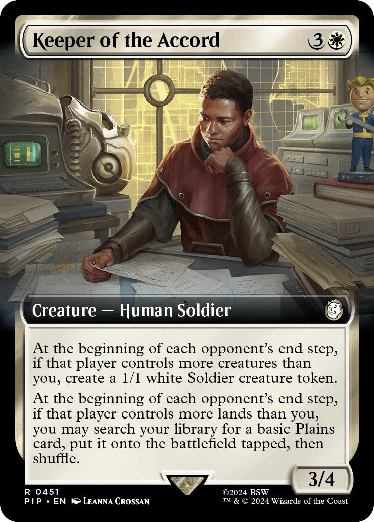 Image for Keeper of the Accord (Extended Art) (451) (PIP) - Magic: The Gathering