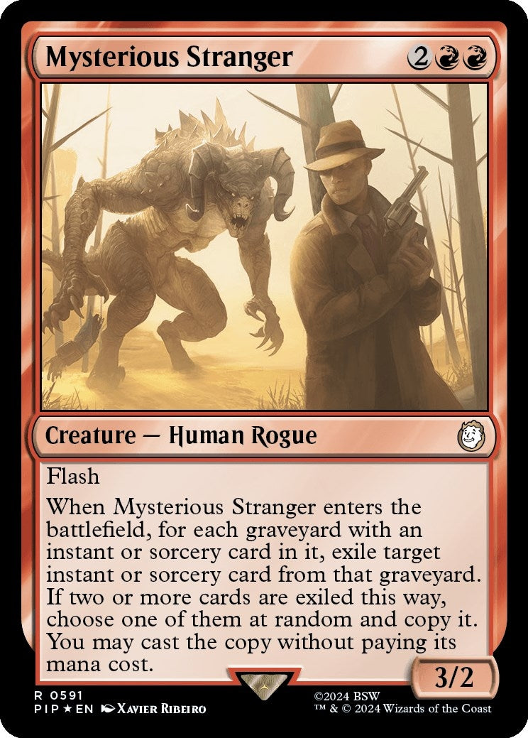 Image for Mysterious Stranger (Surge Foil) (591) (PIP) - Magic: The Gathering