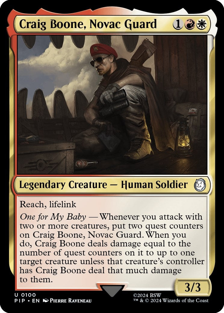 Image for Craig Boone, Novac Guard (100) (PIP) - Magic: The Gathering