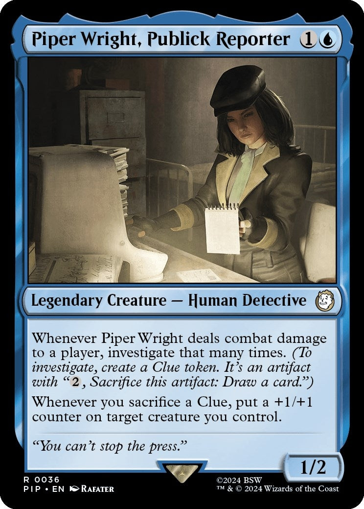 Image for Piper Wright, Publick Reporter (36) (PIP) - Magic: The Gathering