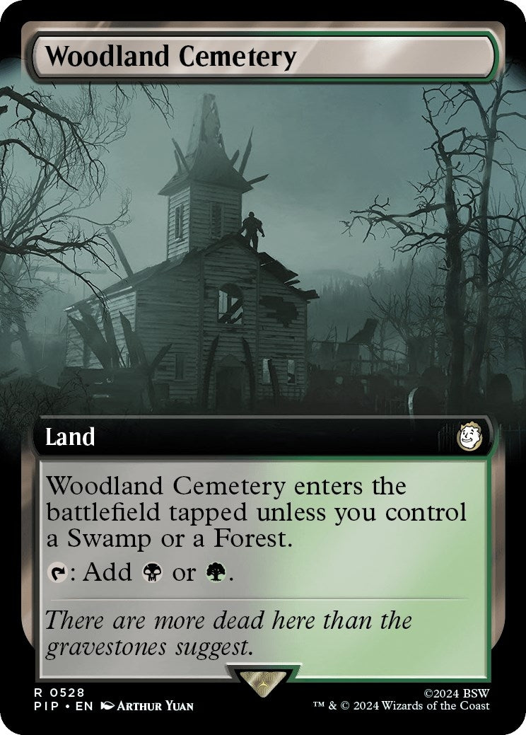 Image for Woodland Cemetery (Extended Art) (528) (PIP) - Magic: The Gathering