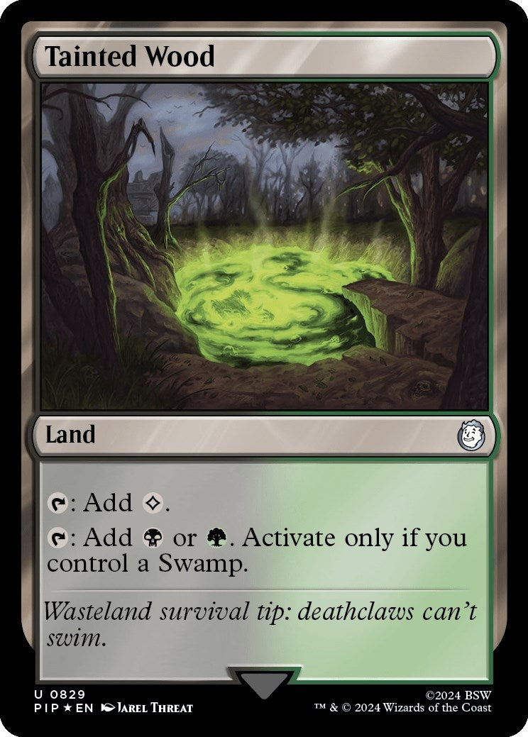 Image for Tainted Wood (Surge Foil) (829) (PIP) - Magic: The Gathering