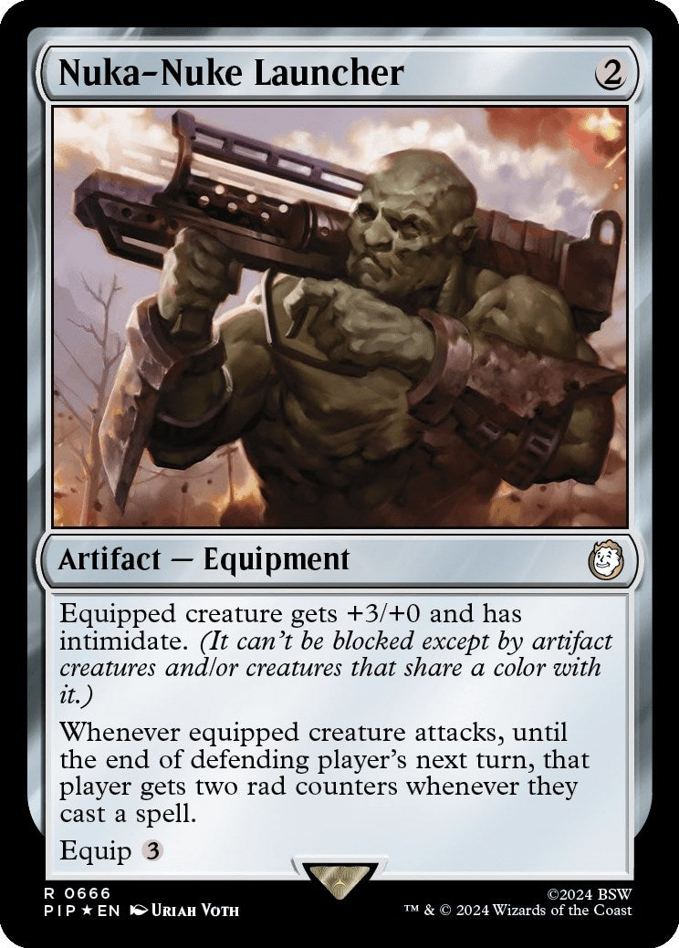 Image for Nuka-Nuke Launcher (Surge Foil) (666) (PIP) - Magic: The Gathering