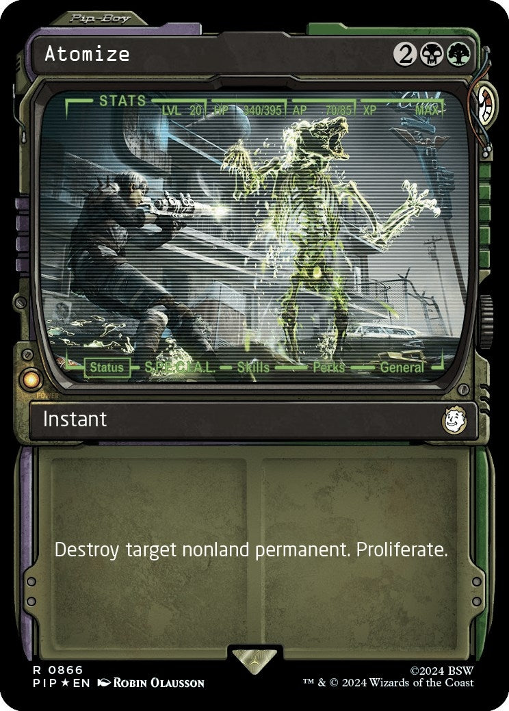 Image for Atomize (Showcase) (Surge Foil) (866) (PIP) - Magic: The Gathering
