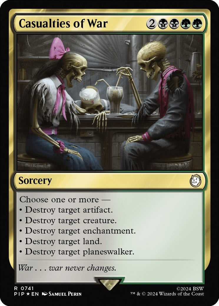 Image for Casualties of War (Surge Foil) (741) (PIP) - Magic: The Gathering