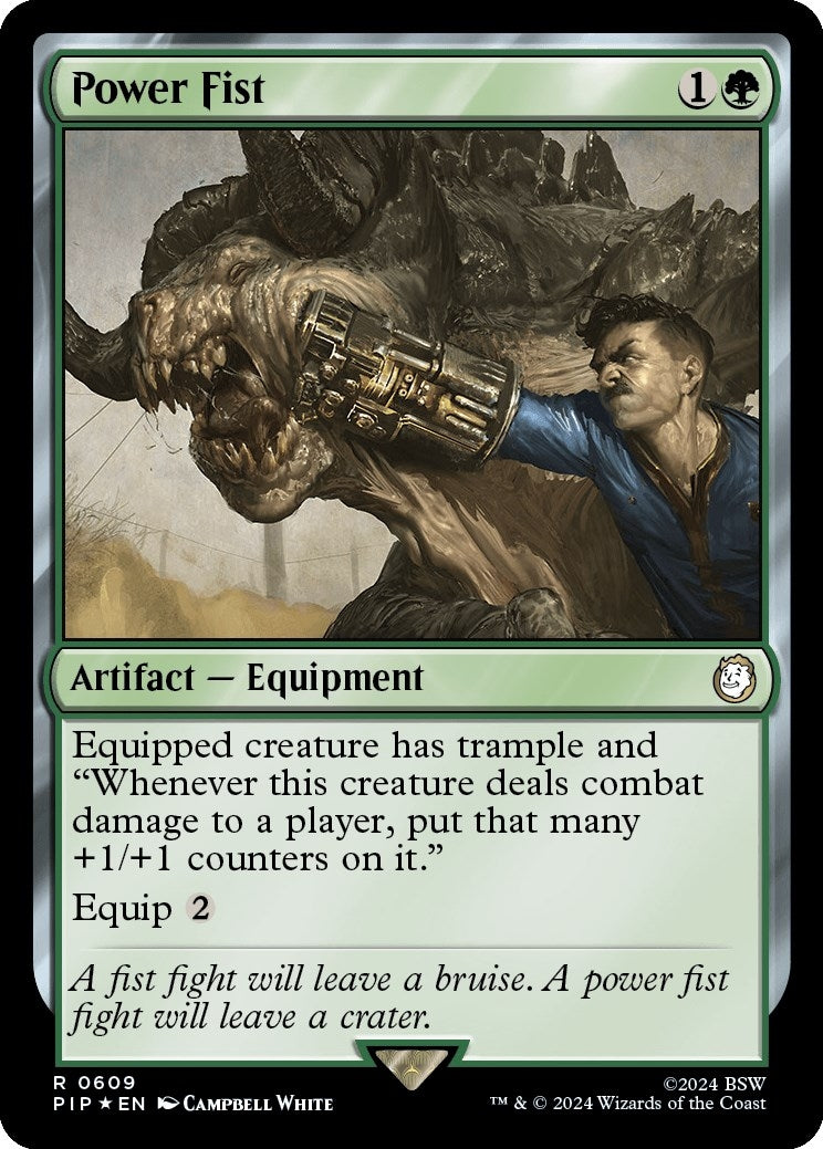 Image for Power Fist (Surge Foil) (609) (PIP) - Magic: The Gathering