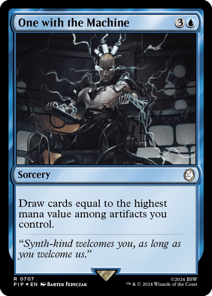 Image for One with the Machine (Surge Foil) (707) (PIP) - Magic: The Gathering