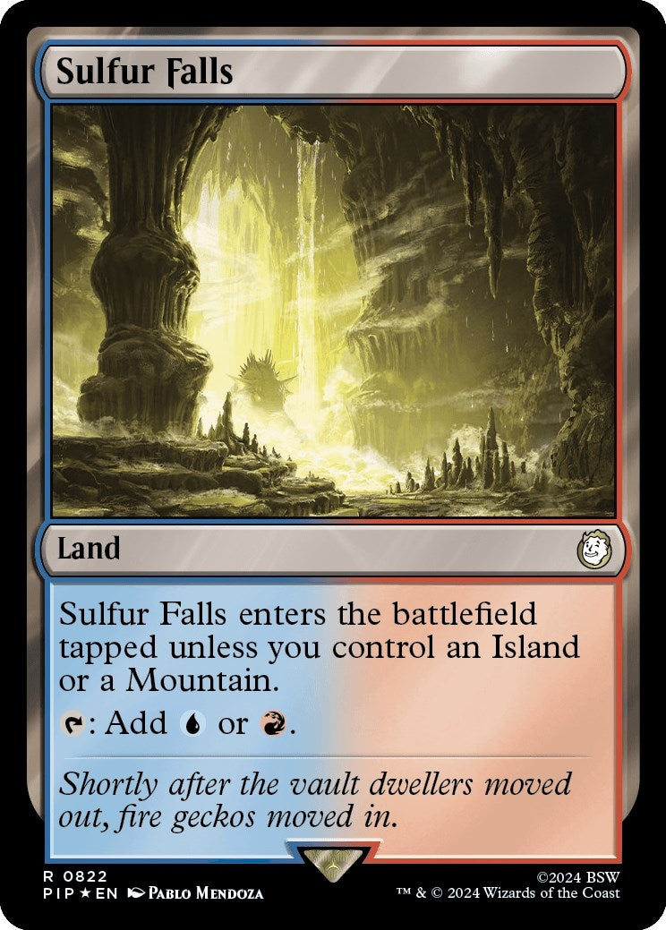 Image for Sulfur Falls (Surge Foil) (822) (PIP) - Magic: The Gathering
