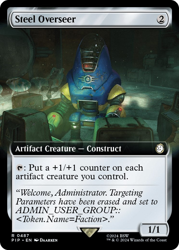 Image for Steel Overseer (Extended Art) (487) (PIP) - Magic: The Gathering