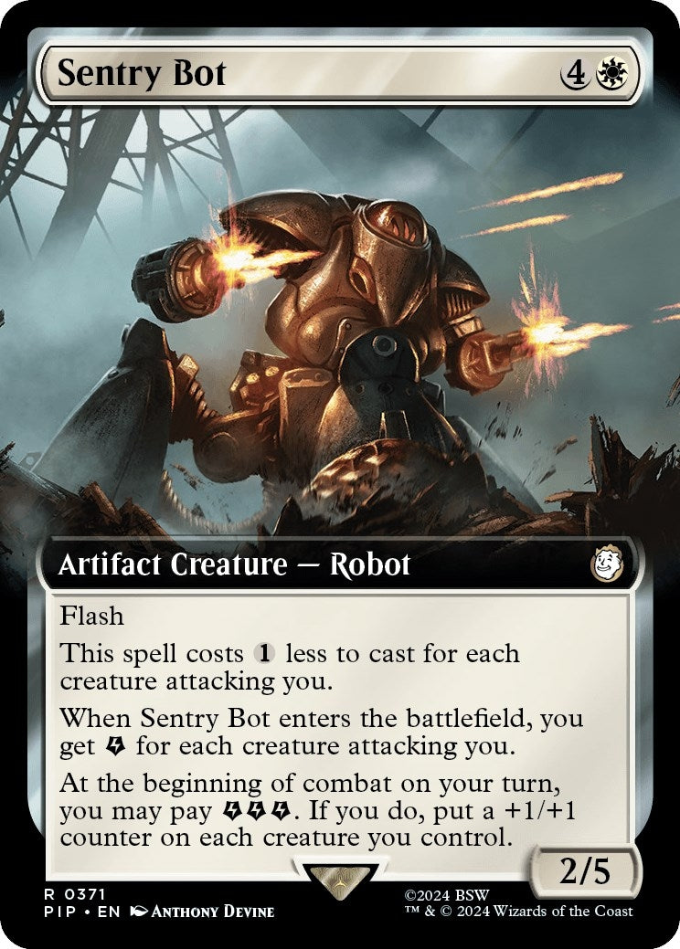 Image for Sentry Bot (Extended Art) (371) (PIP) - Magic: The Gathering